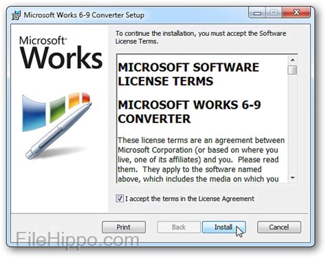 Microsoft Works 6–9 File Converter for Windows
